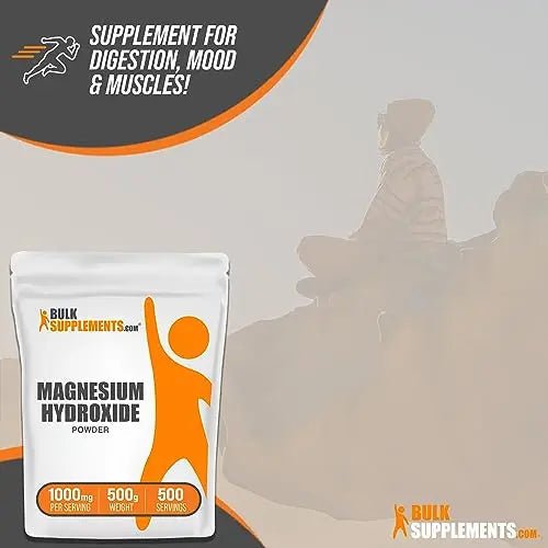 BulkSupplements.com Magnesium Hydroxide Powder - Magnesium Supplement - TrustMedUSA