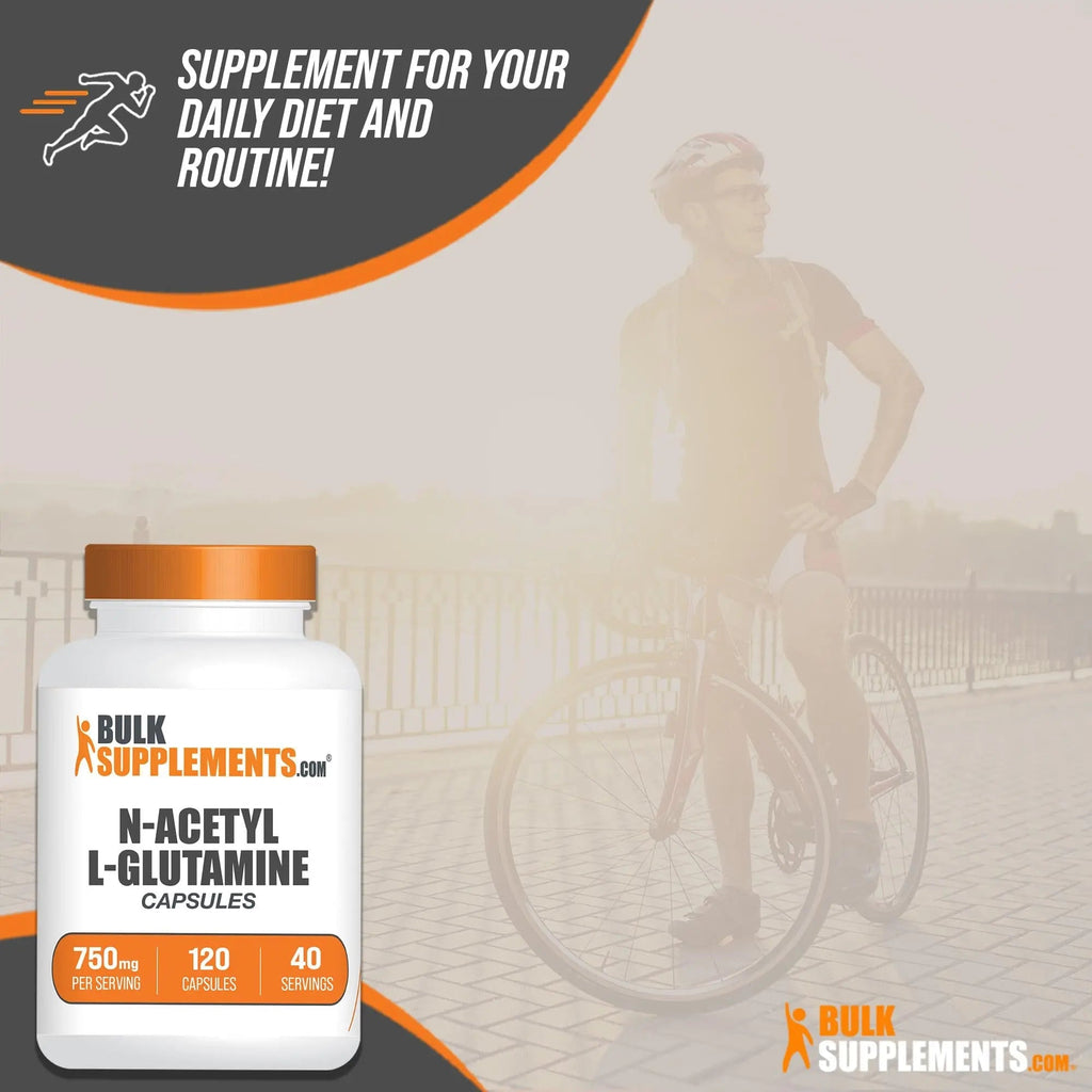 BULKSUPPLEMENTS.COM N-Acetyl L-Glutamine Capsules - Glutamine Supplement - TrustMedUSA
