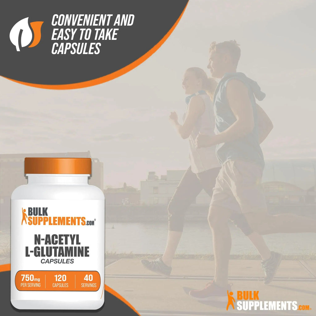 BULKSUPPLEMENTS.COM N-Acetyl L-Glutamine Capsules - Glutamine Supplement - TrustMedUSA
