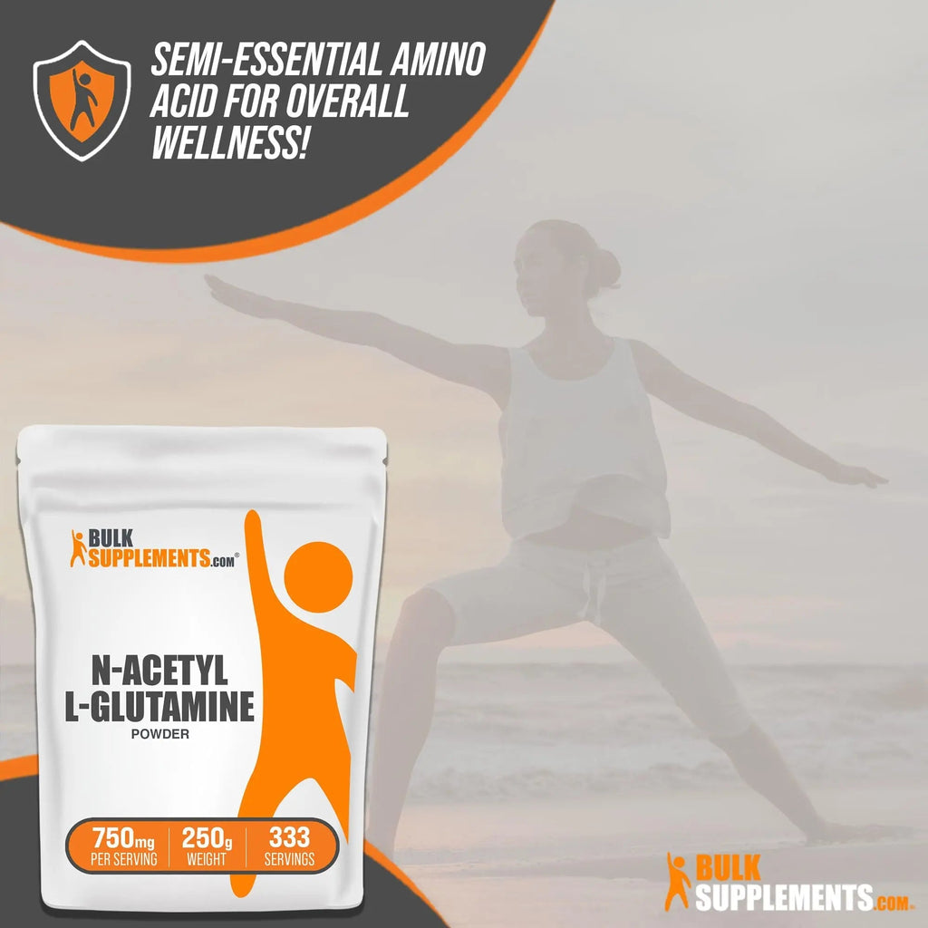 BULKSUPPLEMENTS.COM N-Acetyl L-Glutamine Powder - Glutamine Supplement - TrustMedUSA