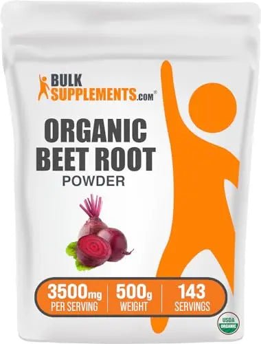 BULKSUPPLEMENTS.COM Organic Beet Root Powder - Beet Powder Organic, Beetroot - TrustMedUSA