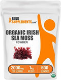 BULKSUPPLEMENTS.COM Organic Irish Sea Moss Powder - Sea Moss Supplement - TrustMedUSA