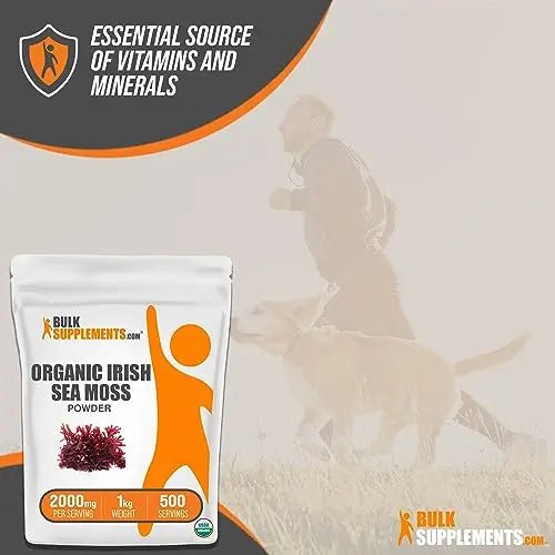 BULKSUPPLEMENTS.COM Organic Irish Sea Moss Powder - Sea Moss Supplement - TrustMedUSA