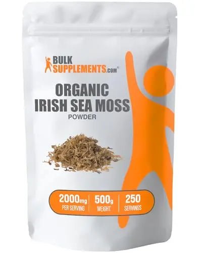 BULKSUPPLEMENTS.COM Organic Irish Sea Moss Powder - Sea Moss Supplement, Irish - TrustMedUSA