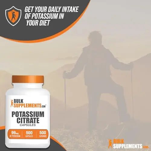 BulkSupplements.com Potassium Citrate Capsules - Potassium Supplement, Potassium - TrustMedUSA