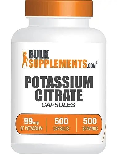 BulkSupplements.com Potassium Citrate Capsules - Potassium Supplement, Potassium - TrustMedUSA