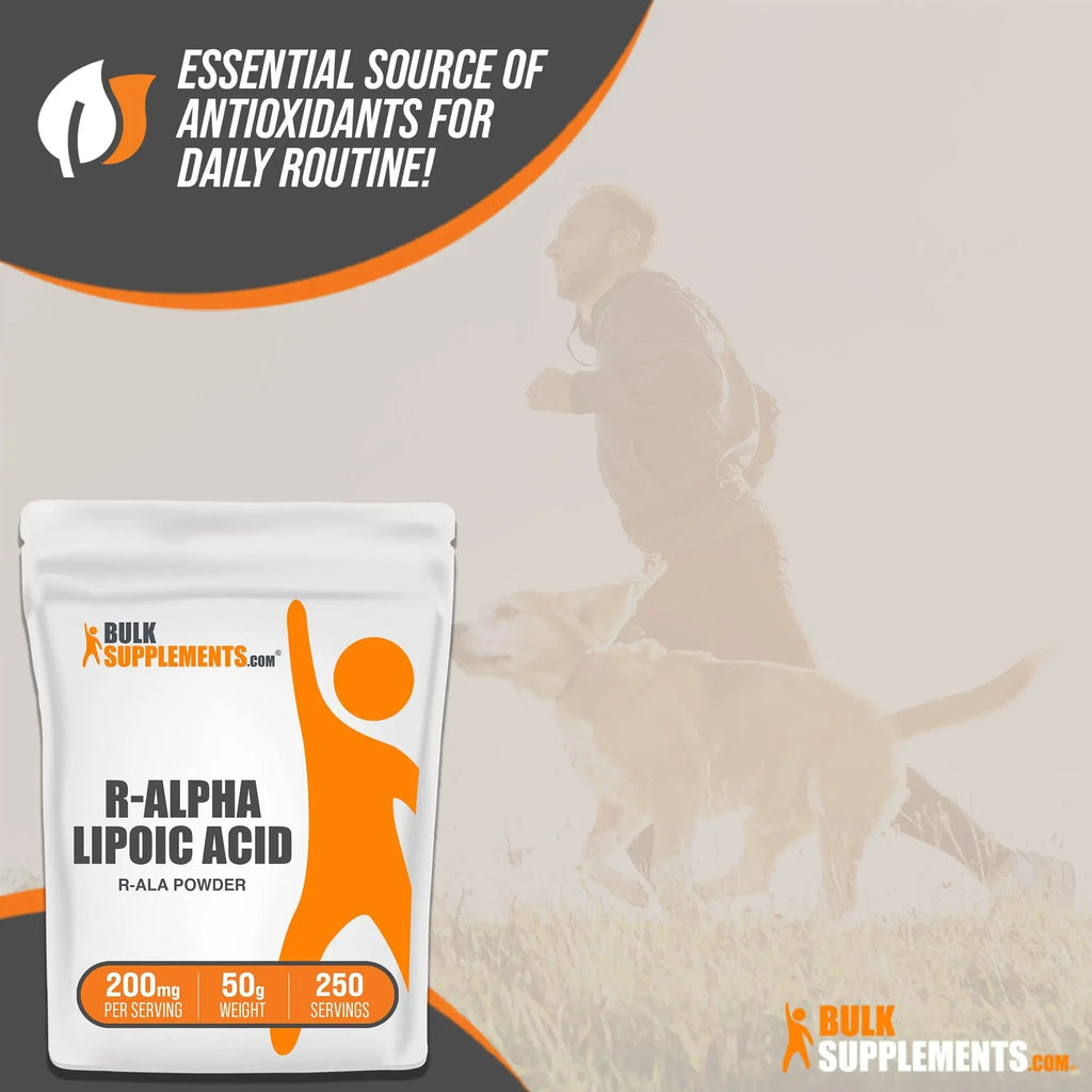 BULKSUPPLEMENTS.COM R-Alpha Lipoic Acid Powder - ALA Supplement, R Alpha Lipoic - TrustMedUSA