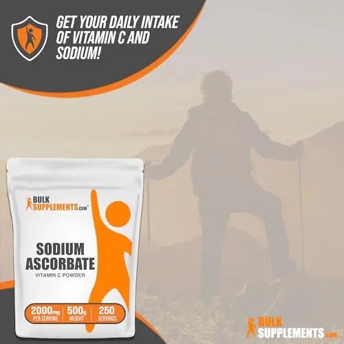BulkSupplements.com Sodium Ascorbate Powder - Antioxidant Powder - Sodium Ascorbate - TrustMedUSA