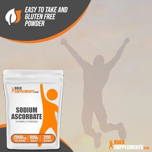 BulkSupplements.com Sodium Ascorbate Powder - Antioxidant Powder - Sodium Ascorbate - TrustMedUSA