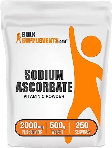 BulkSupplements.com Sodium Ascorbate Powder - Antioxidant Powder - Sodium Ascorbate - TrustMedUSA