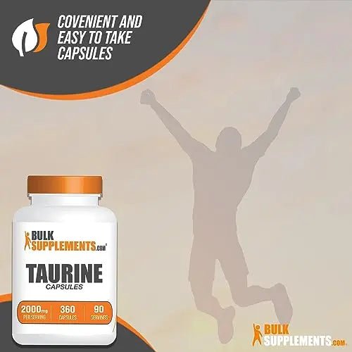 BULKSUPPLEMENTS.COM Taurine Capsules - Taurine Supplement, Taurine 2000mg - TrustMedUSA