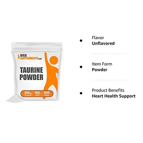 BULKSUPPLEMENTS.COM Taurine Powder - Taurine Supplement, Taurine 2000mg - TrustMedUSA