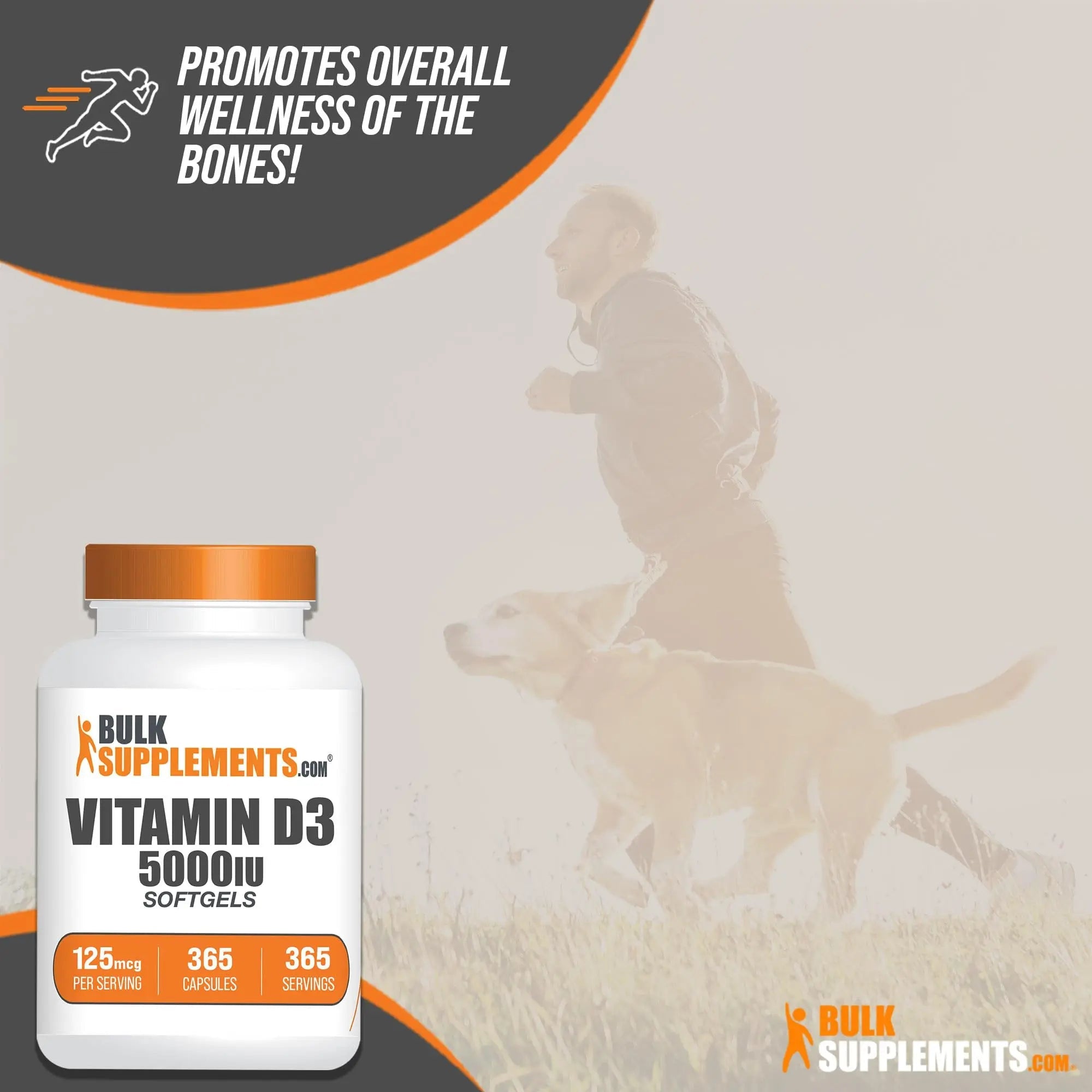 BULKSUPPLEMENTS.COM Vitamin D3 5000IU Softgels - Cholecalciferol, D3 Supplement - TrustMedUSA