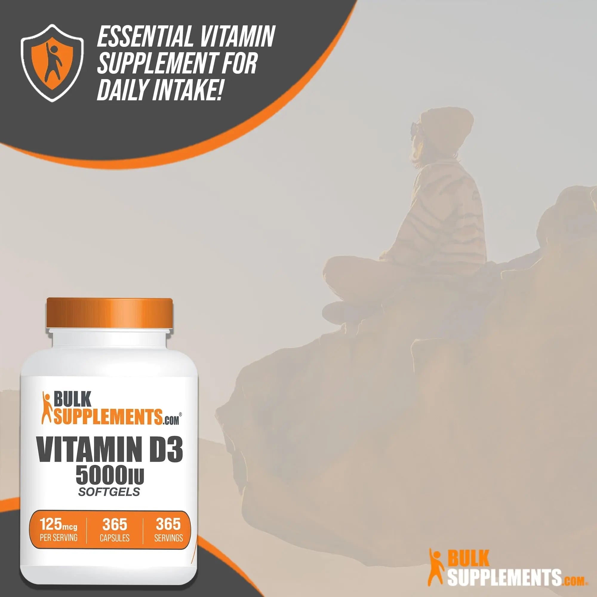 BULKSUPPLEMENTS.COM Vitamin D3 5000IU Softgels - Cholecalciferol, D3 Supplement - TrustMedUSA