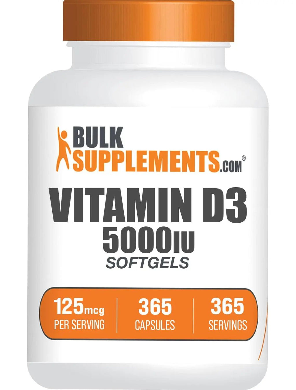 BULKSUPPLEMENTS.COM Vitamin D3 5000IU Softgels - Cholecalciferol, D3 Supplement - TrustMedUSA