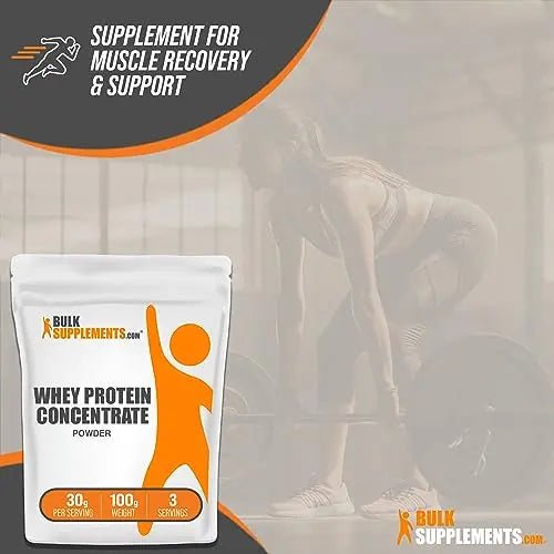 BULKSUPPLEMENTS.COM Whey Protein Concentrate Powder - Unflavored Protein Powder - TrustMedUSA