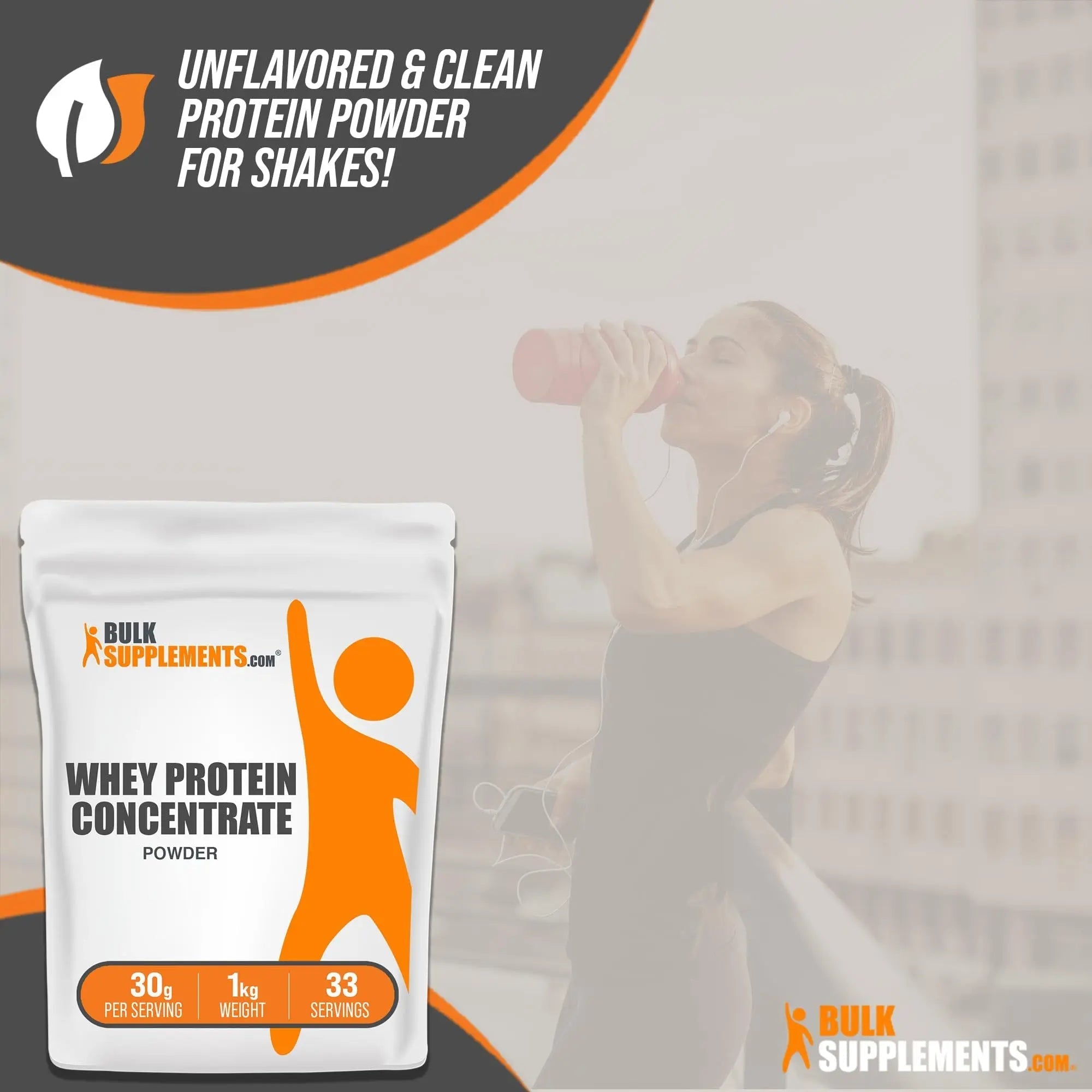 BulkSupplements.com Whey Protein Concentrate - Whey Protein Powder - Protein Powder - TrustMedUSA