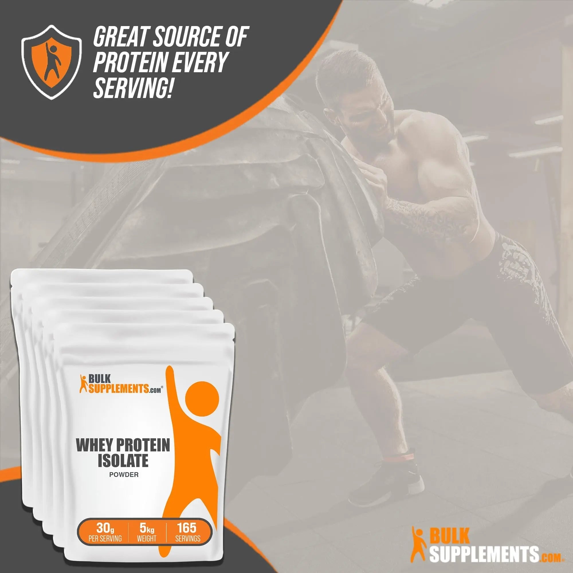 BULKSUPPLEMENTS.COM Whey Protein Isolate Powder - Unflavored Protein Powder - TrustMedUSA