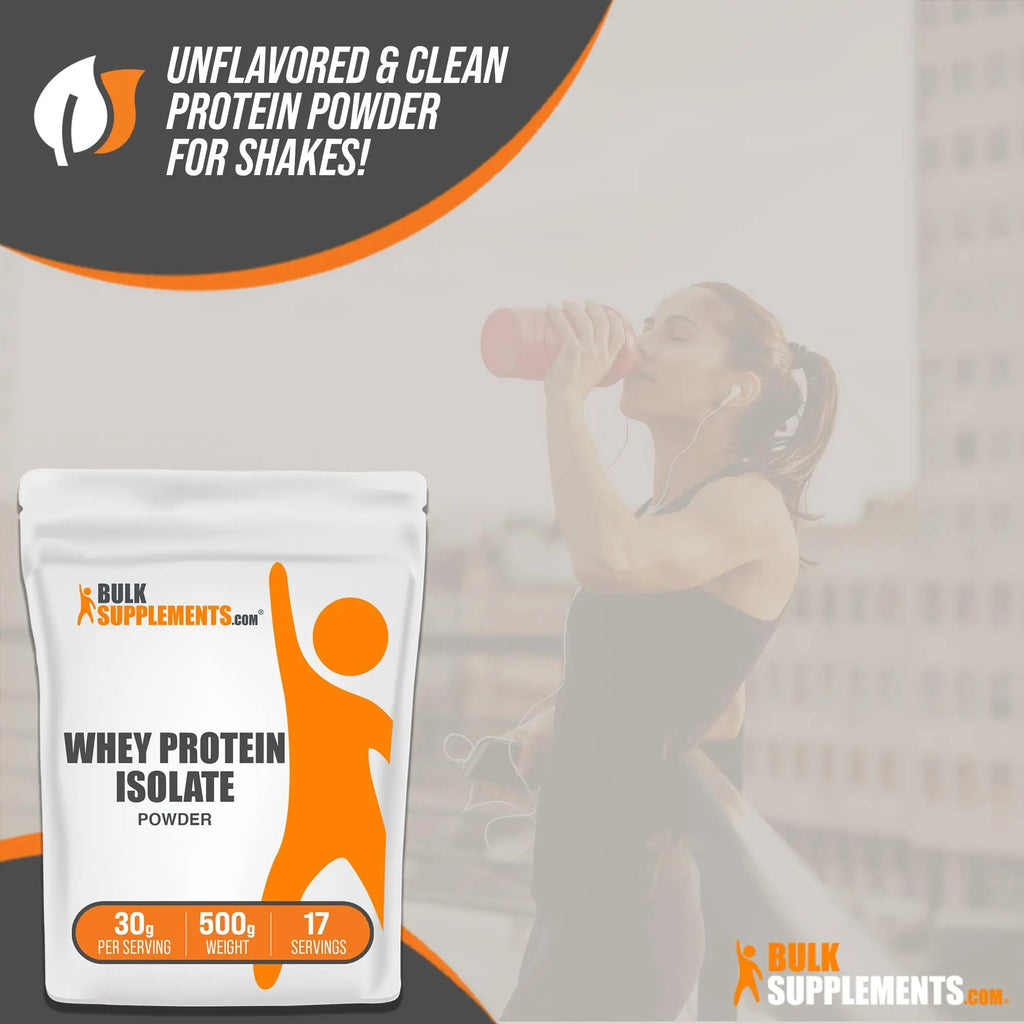 BULKSUPPLEMENTS.COM Whey Protein Isolate Powder - Unflavored Protein Powder - TrustMedUSA