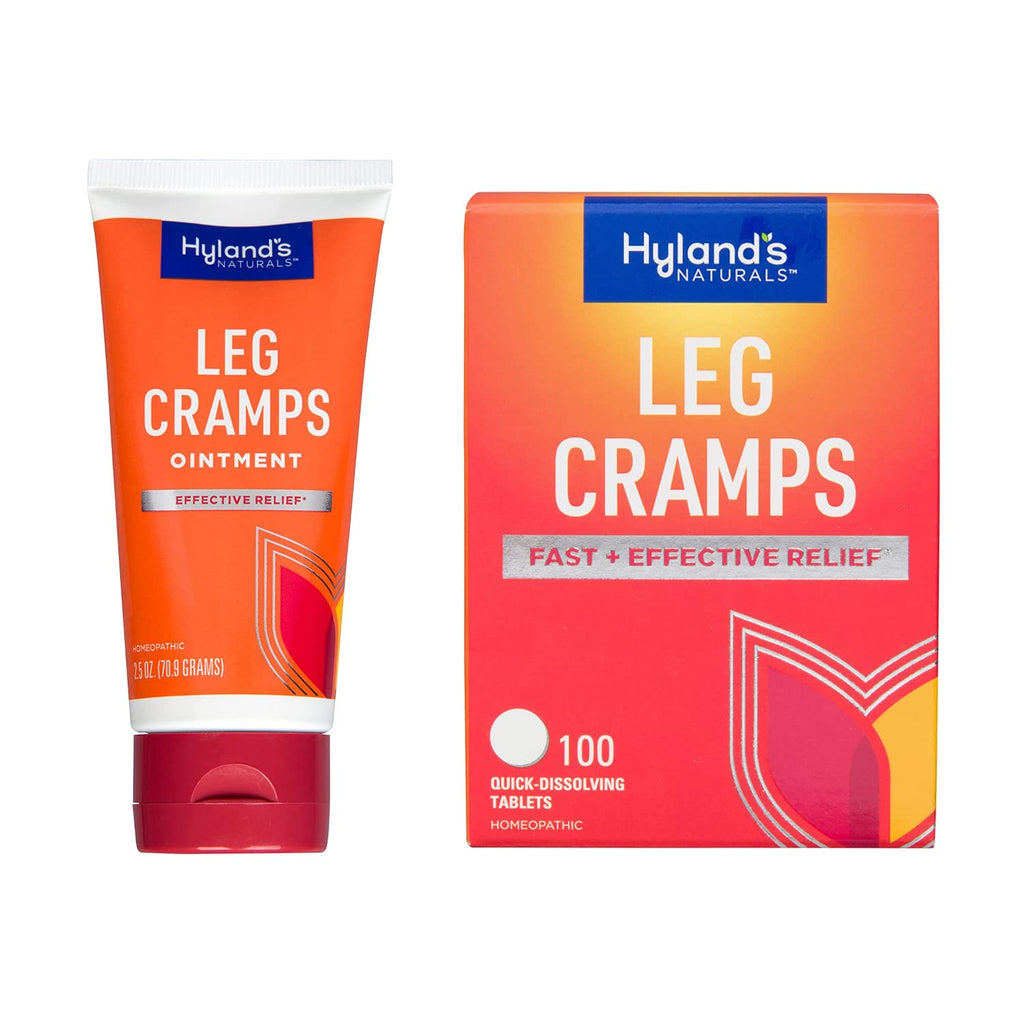 Bundle of Hyland's Leg Cramps Ointment, Arnica Pain Relief Gel, Natural Relief of Calf, Leg and Foot Cramp, 2.5 oz and Leg Cramp Tablets, 100 Count - TrustMedUSA