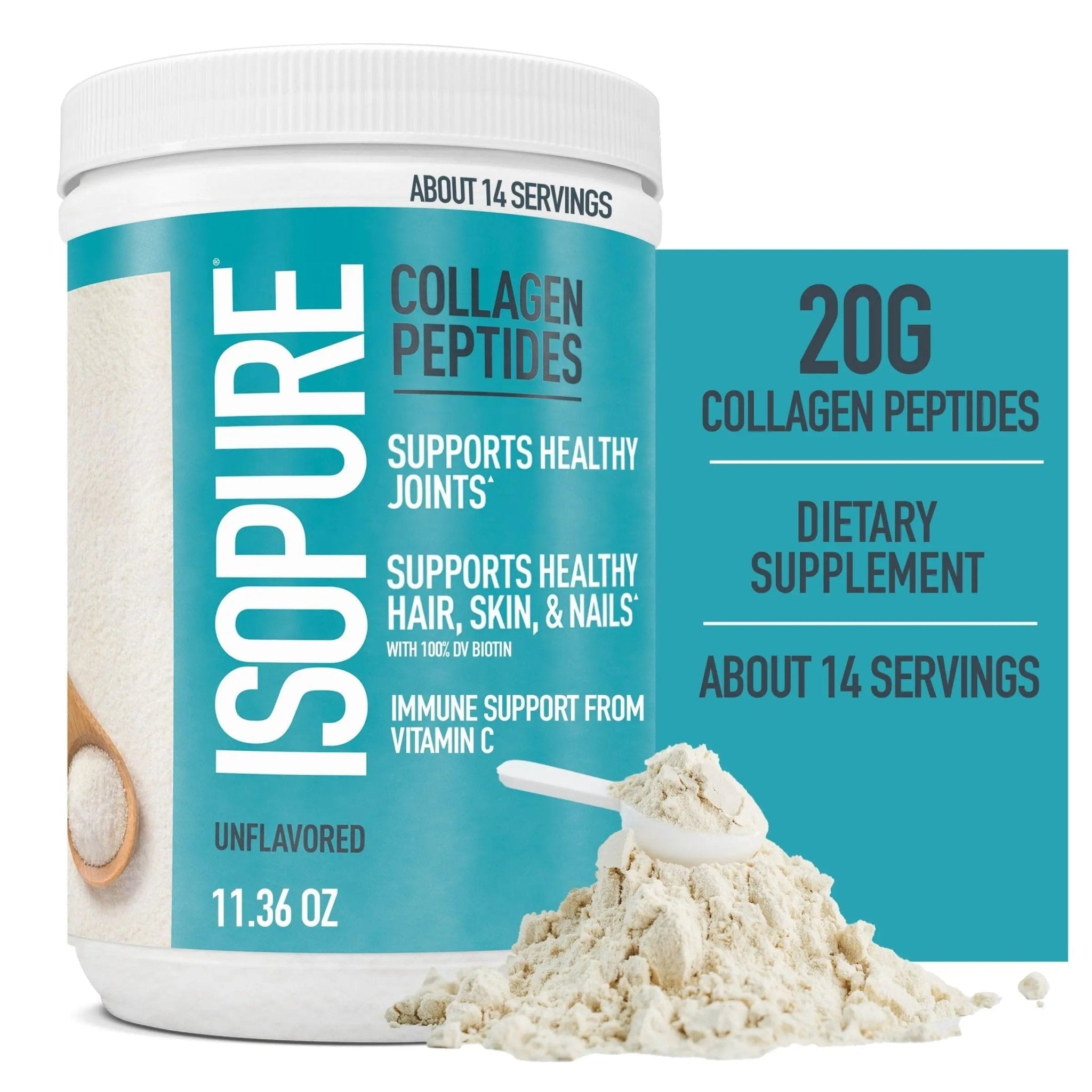 Bundle of Isopure Unflavored Organic Vegan Pea Protein Powder, Dairy Free with Amino - TrustMedUSA