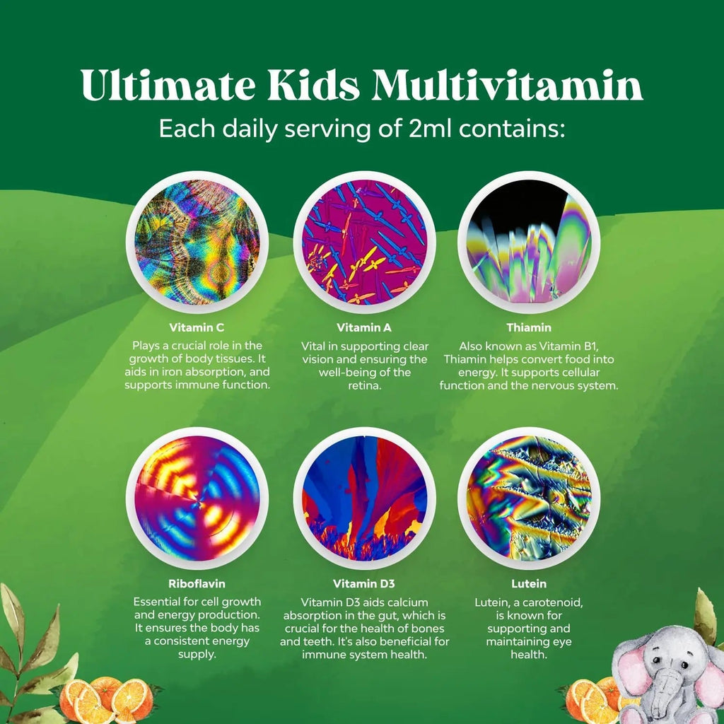 Bundle of Kids DHA Omega 3 Gummies - Fatty Acids Omega 3 6 9 for Brain Immune Strength Vision Focus Support and Liquid Multivitamin for Kids Immunity Support - TrustMedUSA