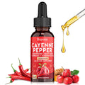 Buporai Cayenne Pepper Drops, Cayenne Pepper Extract Liquid Supplement for Overall Well-Being, 2 fl oz, Vitamin D3 K2 Beet Root Powder - TrustMedUSA