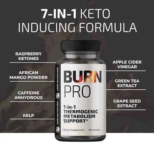 Burn Pro 7-in-1 Thermogenic Metabolism Booster | Weight Management Support Supplem - TrustMedUSA