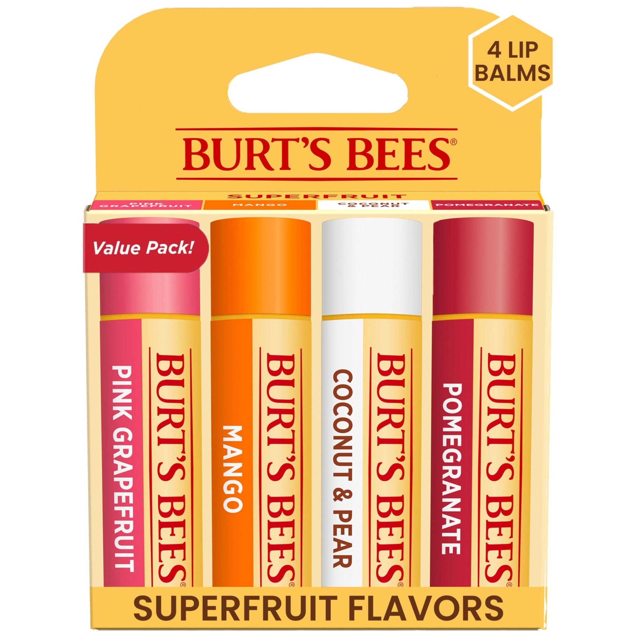 Burt's Bees 100% Natural Moisturizing Lip Balm (Superfruit) - TrustMedUSA