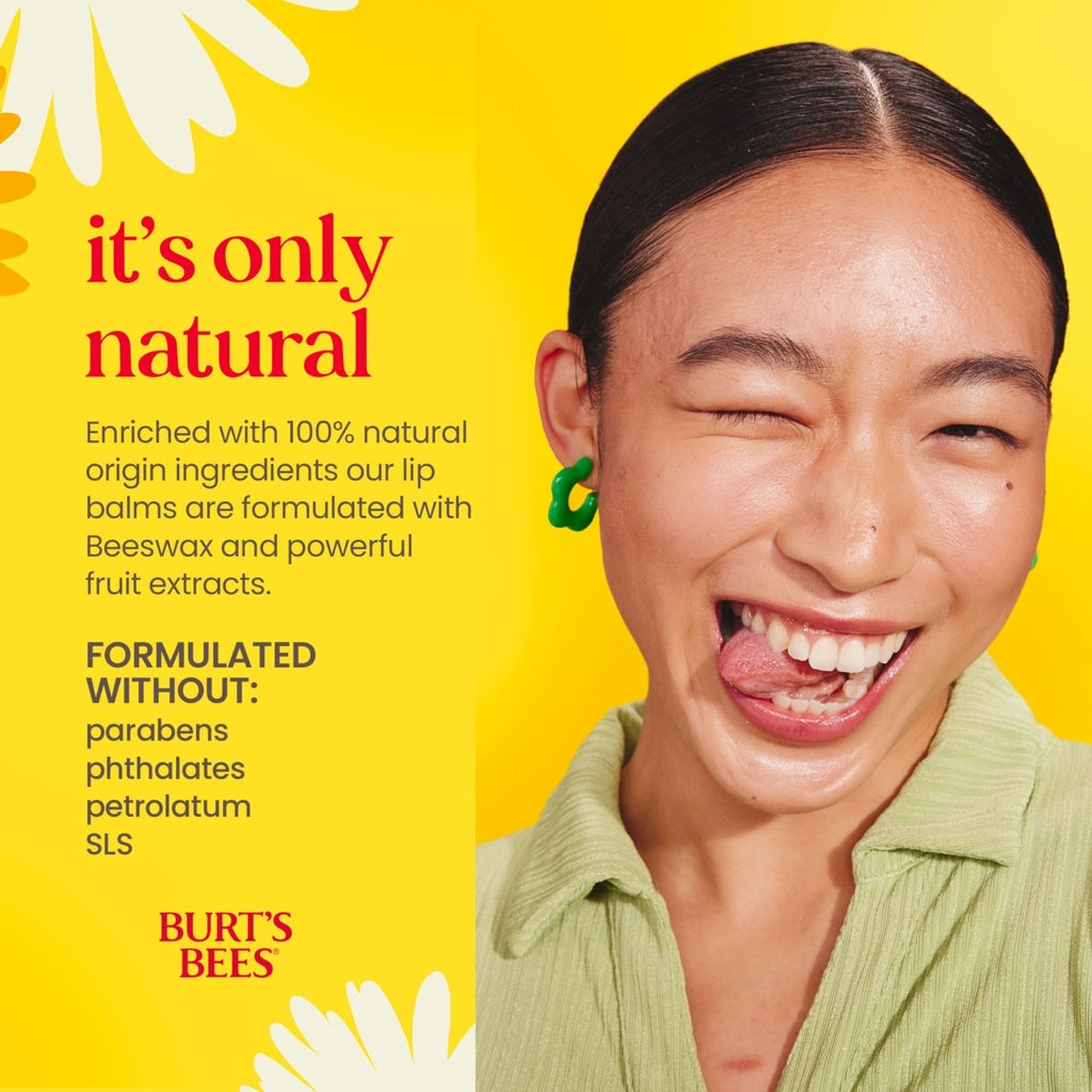 Burt's Bees 100% Natural Moisturizing Lip Balm (Superfruit) - TrustMedUSA