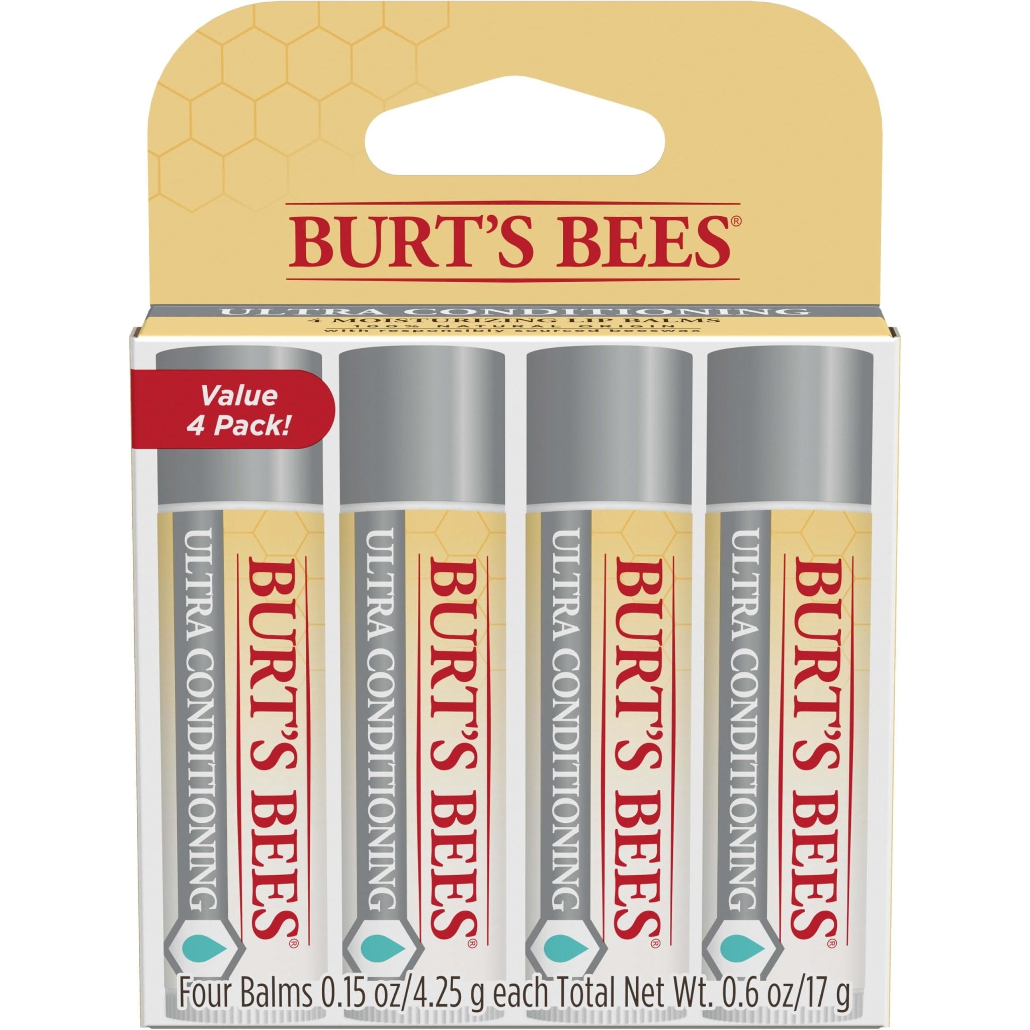 Burt's Bees Easter Basket Stuffers, Balm Bouquet Lip Balm Set, Original Beeswax, Vanilla Bean, Cucumber Mint, Coconut & Pear Pack, Natural Origin Lip Treatment, 4 Tubes, 0.15 oz. - TrustMedUSA