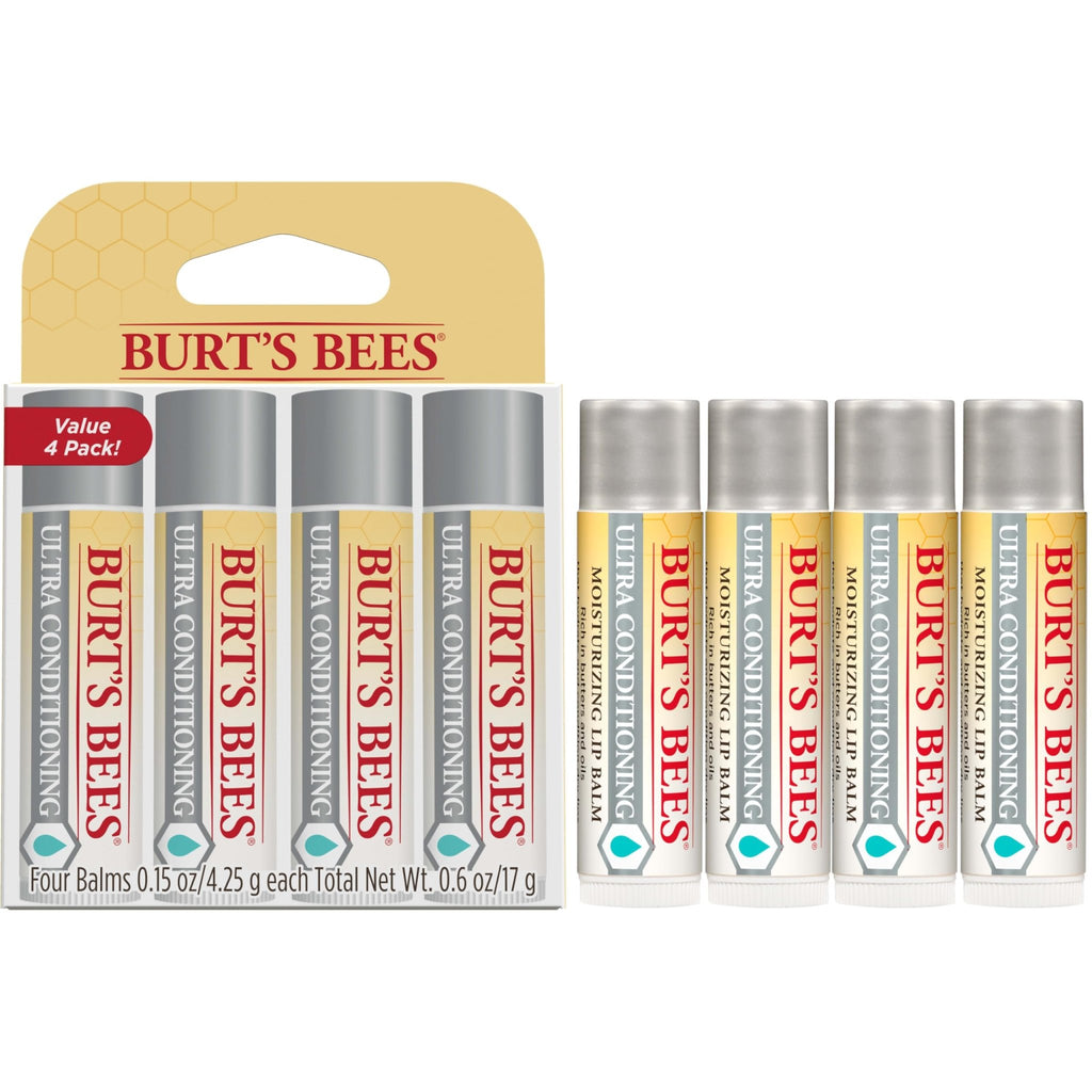 Burt's Bees Easter Basket Stuffers, Balm Bouquet Lip Balm Set, Original Beeswax, Vanilla Bean, Cucumber Mint, Coconut & Pear Pack, Natural Origin Lip Treatment, 4 Tubes, 0.15 oz. - TrustMedUSA