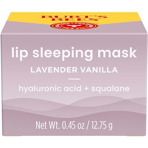 Burt’s Bees Lavender Vanilla Lip Sleeping Mask, With Hyaluronic Acid and Squalane Moisturizer To Instantly Hydrate Lips, Overnight Mask and Treatment, 0.45 oz. - TrustMedUSA