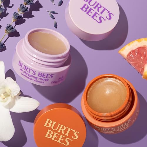 Burt’s Bees Lavender Vanilla Lip Sleeping Mask, With Hyaluronic Acid and Squalane Moisturizer To Instantly Hydrate Lips, Overnight Mask and Treatment, 0.45 oz. - TrustMedUSA