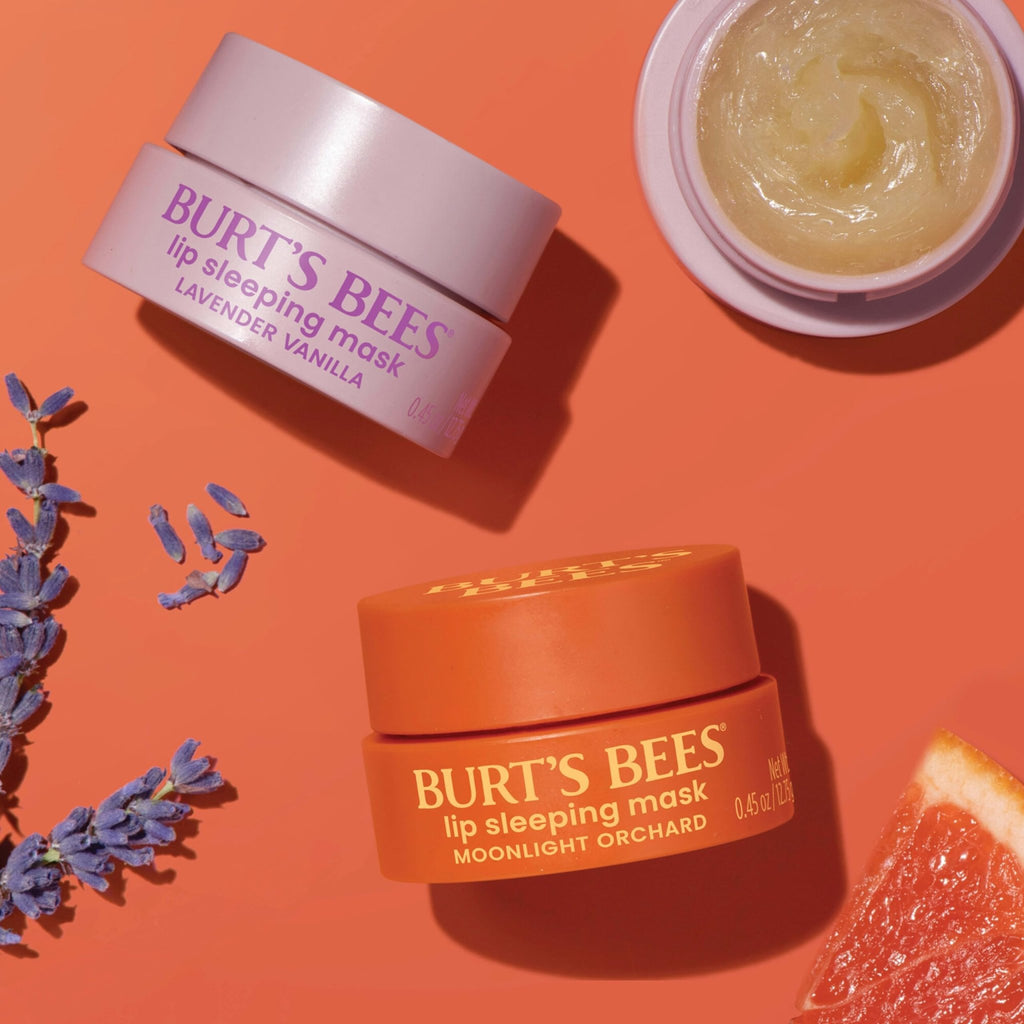 Burt’s Bees Lavender Vanilla Lip Sleeping Mask, With Hyaluronic Acid and Squalane Moisturizer To Instantly Hydrate Lips, Overnight Mask and Treatment, 0.45 oz. - TrustMedUSA