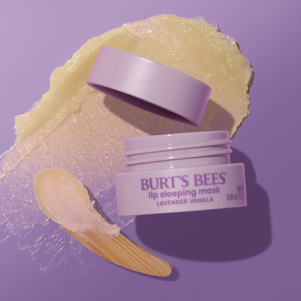 Burt’s Bees Lavender Vanilla Lip Sleeping Mask, With Hyaluronic Acid and Squalane Moisturizer To Instantly Hydrate Lips, Overnight Mask and Treatment, 0.45 oz. - TrustMedUSA