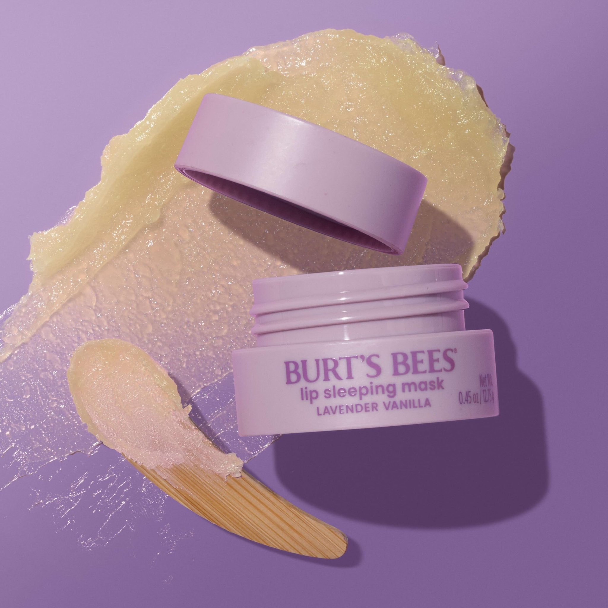 Burt’s Bees Lavender Vanilla Lip Sleeping Mask, With Hyaluronic Acid and Squalane Moisturizer To Instantly Hydrate Lips, Overnight Mask and Treatment, 0.45 oz. - TrustMedUSA