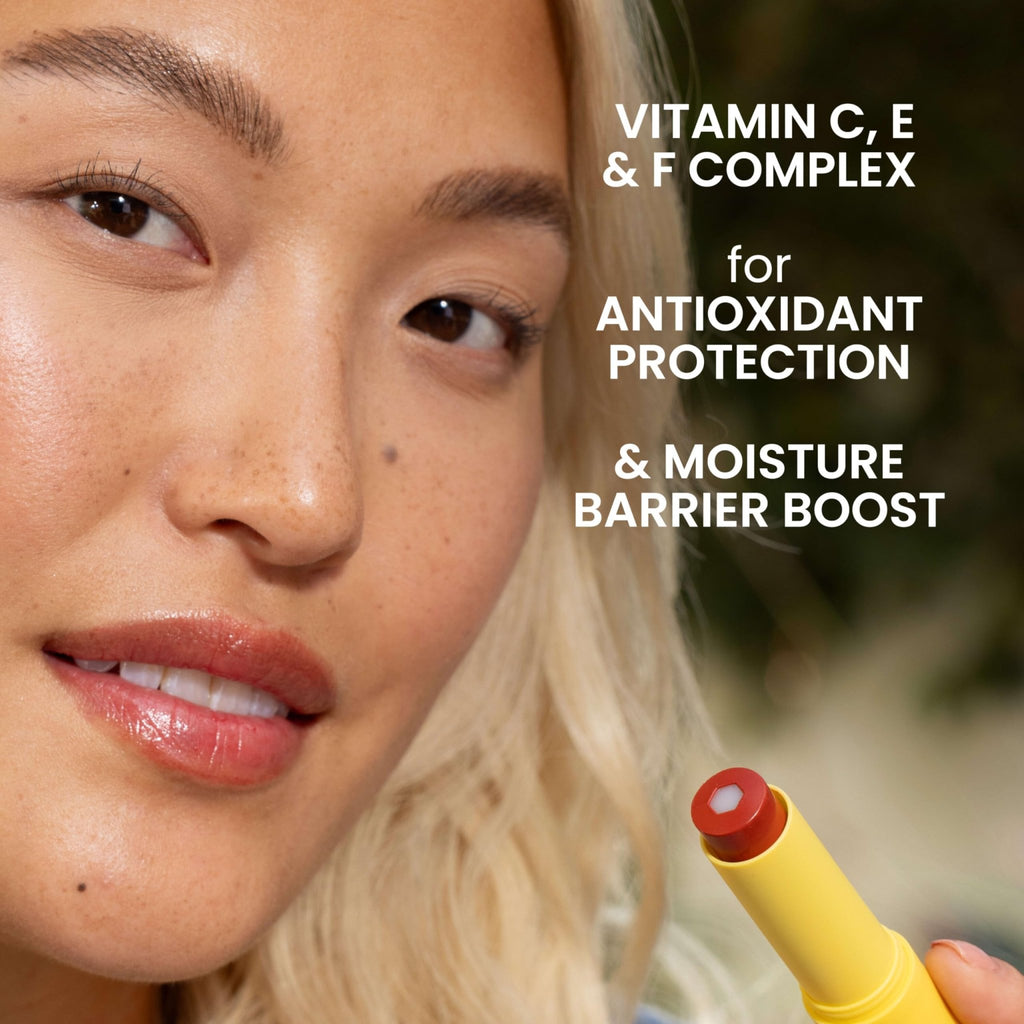 Burt’s Bees Tinted Boosted Balm, Misty Mauve, Hydrating Tinted Lip Balm with Vitamin C, E, and F Core, 24 Hour Lip Moisturizer - TrustMedUSA