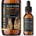 Busters Hip and Joint Hemp Oil Formula enriched with Glucosamine, Pain Relief for Dogs and Pets, Arthritis, and Advanced Mobility Support - TrustMedUSA