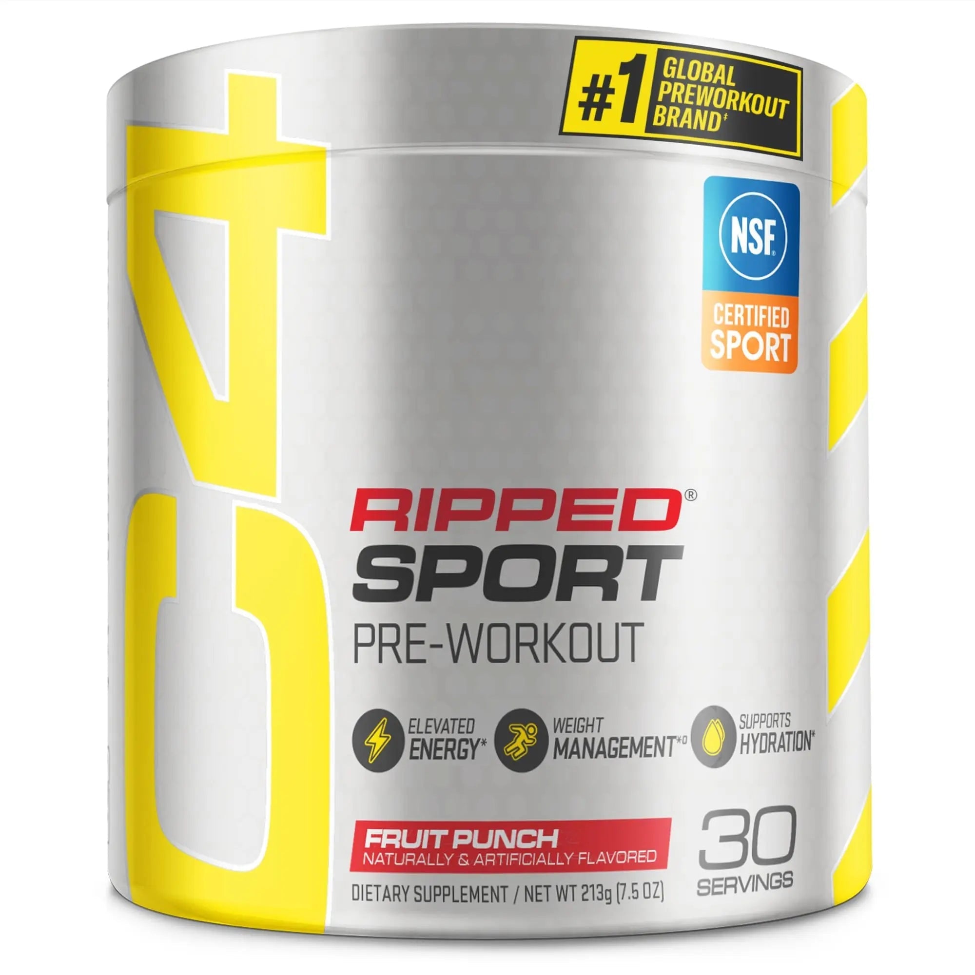 C4 Ripped Sport Pre Workout Powder Fruit Punch - NSF Certified for Sport + Sugar Free - TrustMedUSA