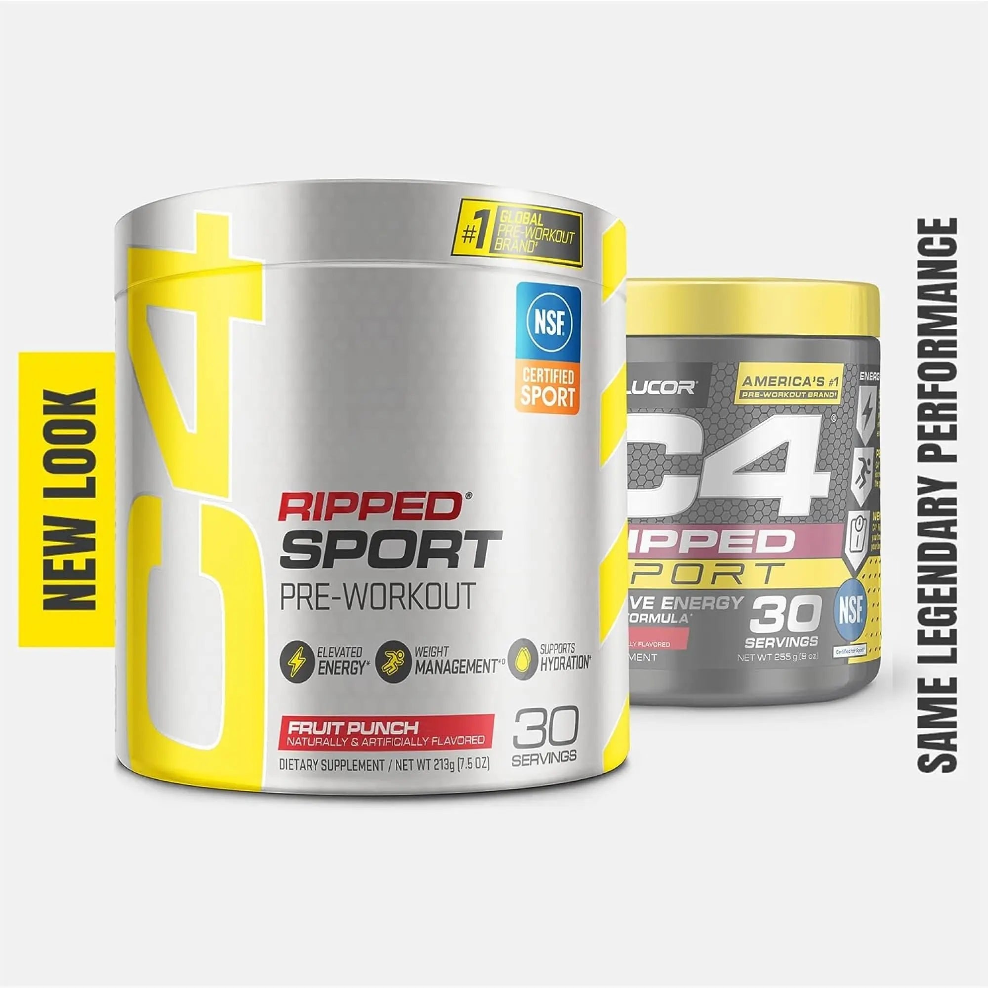 C4 Ripped Sport Pre Workout Powder Fruit Punch - NSF Certified for Sport + Sugar Free - TrustMedUSA