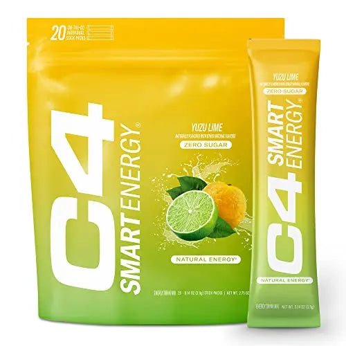 C4 Smart Energy Powder Stick Packs - Sugar Free Performance Fuel & Nootropic Brain - TrustMedUSA