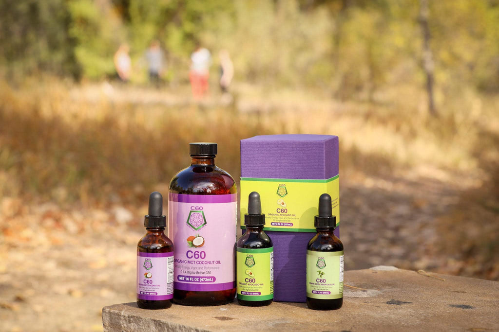 C60 Power C60 in Organic Avocado Oil - Natural Wellness & Antioxidant Support for Men & Women, 99.99% Pure Carbon Fullerenes, Promotes Energy, Mental Clarity, & Stamina - 4 fl oz Bottle - TrustMedUSA