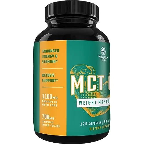 C8 MCT Coconut Oil Softgels - MCT Oil Keto Pills with Caprylic Acid Coconut Oil - TrustMedUSA