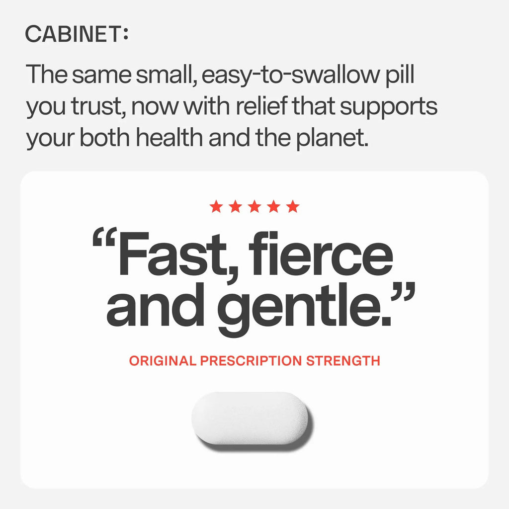 Cabinet: 500mg Acetaminophen for Headache Relief, Toothaches, Sore Throat, and Fever Reducer, Includes 1 Refillable Medicine Jar, 120 Tablets Refillable Glass Jar - w/Travel Tin - TrustMedUSA