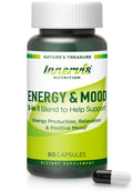 Caffeine Free Natural Energy Boost with Ashwagandha, Maca & Magnesium - Support Stress Relief, Focus & Mood - 60 Capsules by Innervis Nutrition - TrustMedUSA