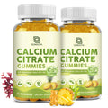 Calcium Citrate Gummies for Women, 1200mg Calcium Citrate Magnesium with Vitamin C D3 K2, Absorption Calcium Supplements for Bone, Muscle, Immune, Sugar Free (120Count) - TrustMedUSA