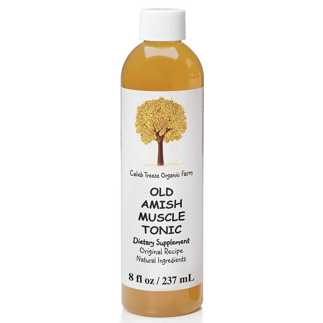 Caleb Treeze Old Amish Muscle Tonic 8 fl oz, Leg Cramps Relief, Foot Cramps Relief, Restless Legs, Muscle Cramps & Spasm Relief - TrustMedUSA