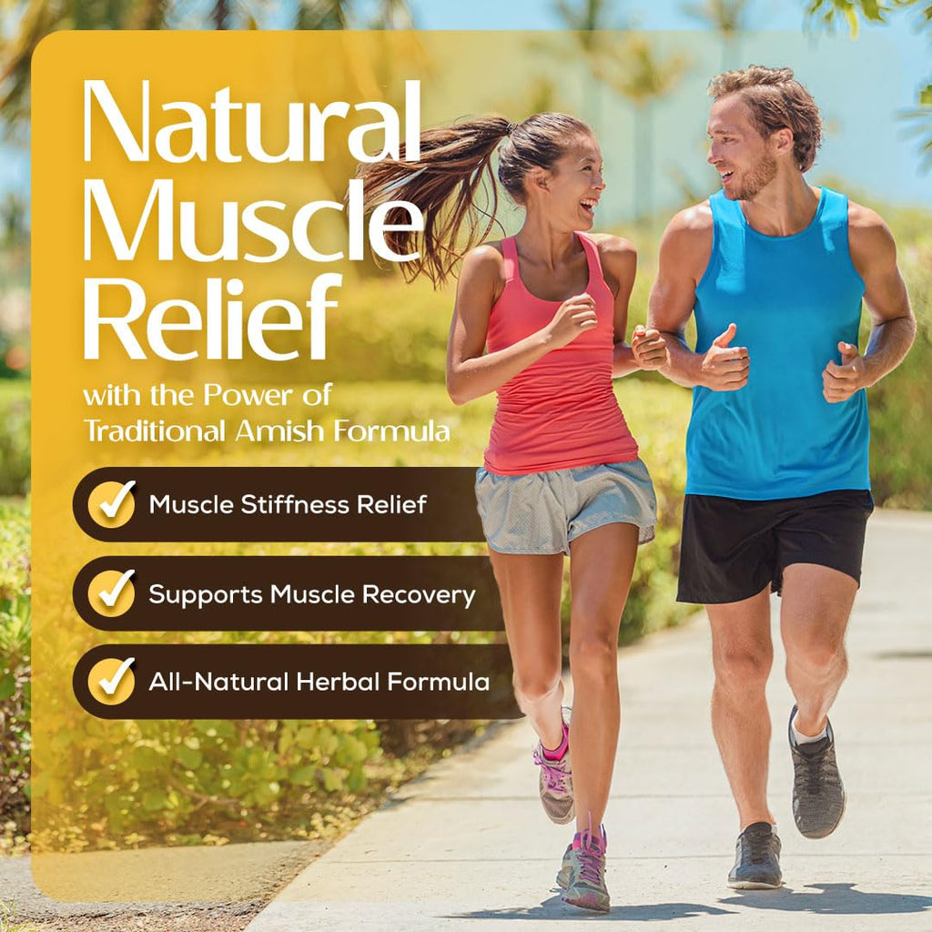 Caleb Treeze Old Amish Muscle Tonic 8 fl oz, Leg & Foot Cramps Relief, Restless Legs, Muscle Cramps & Spasm Relief - Pack of 6 - TrustMedUSA