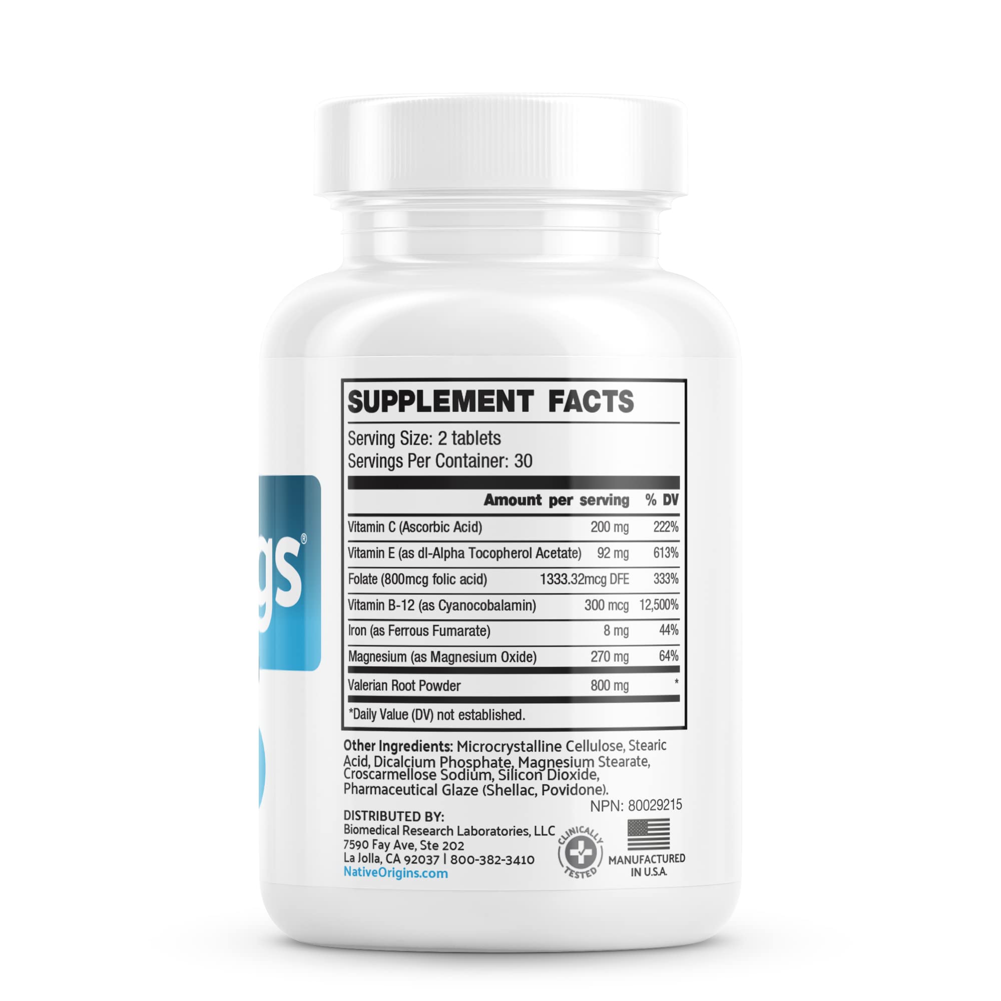 Calm Legs Natural for Natural Itching, Crawling, Tingling and Agitated Leg with Iron, Magnesium, and Valerian Root (60 Tablets)… - TrustMedUSA